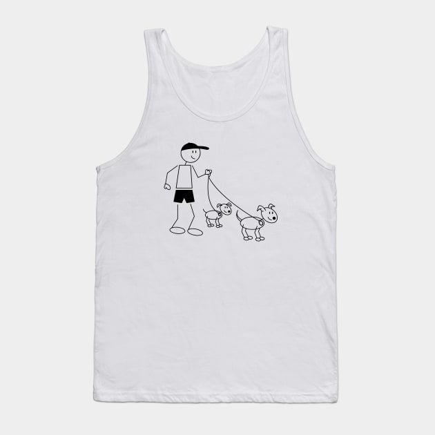 Dog Walker Tank Top by KevinWillms1